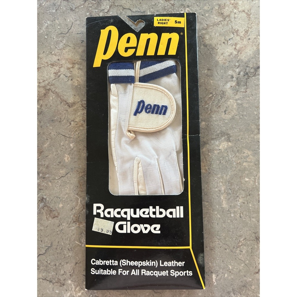 Vintage Penn Racquetball Glove Womens Right Sm Cabretta Leather